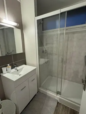 Salle de bains dans l'établissement Appartement Cosy