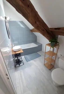 Salle de bains dans l'établissement Maison Indépendante