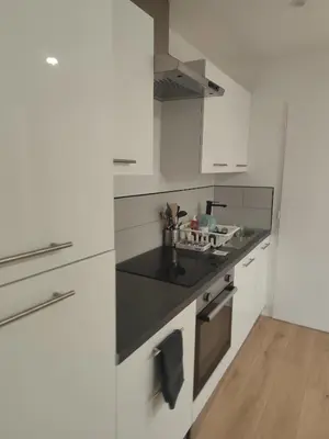 Cuisine ou kitchenette dans l'établissement Maison cosy à Touillon