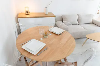 Coin salon dans l'établissement Appartement 4 personnes - Cité de la gastronomie