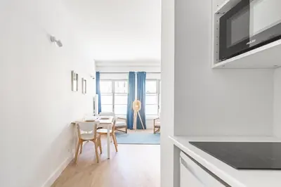 Cuisine ou kitchenette dans l'établissement Le Valeureux - Cosy en hypercentre