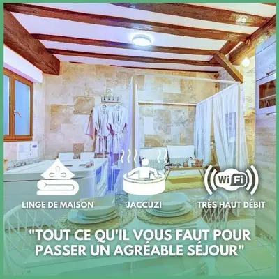 L'ÉVASION I BED&SPA I Jacuzzi I Cozy I HyperCentre I RENT IMMO