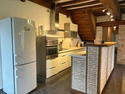 Cuisine ou kitchenette dans l'établissement Gite St Loup