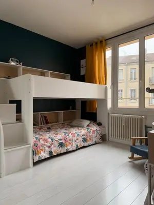 Un ou plusieurs lits dans un hébergement de l'établissement Beautiful and spacious T4 with garage, great location