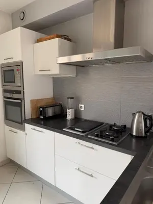 Cuisine ou kitchenette dans l'établissement Beautiful and spacious T4 with garage, great location