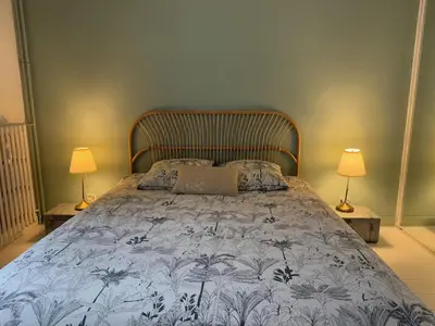 Un ou plusieurs lits dans un hébergement de l'établissement Beautiful and spacious T4 with garage, great location