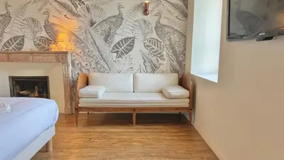 Coin salon dans l'établissement La Casa Do - Havre de Paix au Bord de L'eau