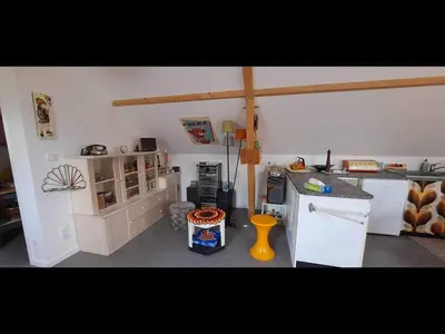 Cuisine ou kitchenette dans l'établissement Le Vin-Tage