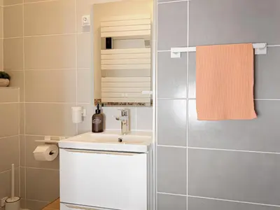 Salle de bains dans l'établissement Le pédestre - Appartement cosy hyper centre-ville de DIJON
