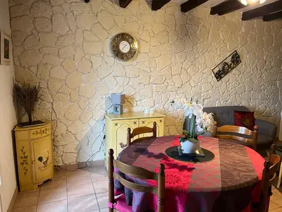 Coin salon dans l'établissement Gîte Le tilleul