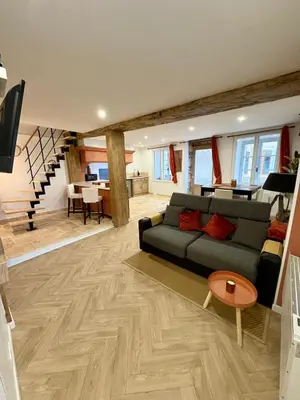Coin salon dans l'établissement Le Domus Pesmois