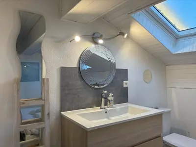 Salle de bains dans l'établissement Maison Beauté