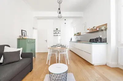 Cuisine ou kitchenette dans l'établissement Le 37 - Hypercenter & Modern
