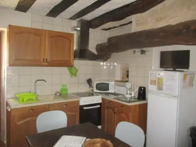 Cuisine ou kitchenette dans l'établissement Le gîte de la Petite Résie