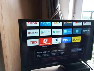 Télévision ou salle de divertissement dans l'établissement Gite de hermitage