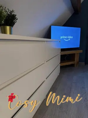 Télévision ou salle de divertissement dans l'établissement Cosy Mimi a Charming home