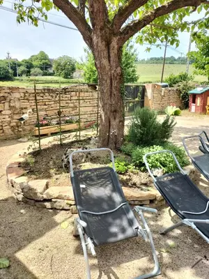 Jardin de l'établissement Gîte La Bouchonnette