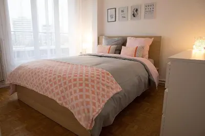 Un ou plusieurs lits dans un hébergement de l'établissement 2 Appartements 