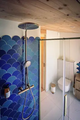 Salle de bains dans l'établissement Sãmo Lodges