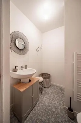 Salle de bains dans l'établissement L'appartement Cosy