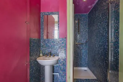 Salle de bains dans l'établissement La Maison de Maître, la plus grande des 3 maisons du Clos d'Isand'Or