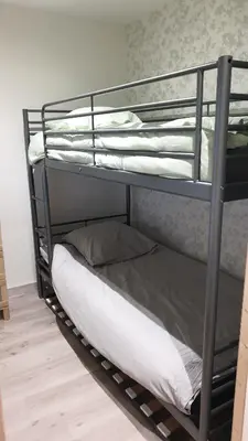 Un ou plusieurs lits dans un hébergement de l'établissement Chalet du Tilleul
