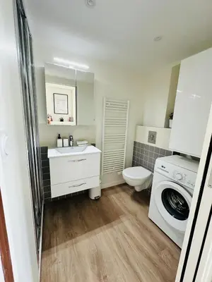 Salle de bains dans l'établissement Au VIII
