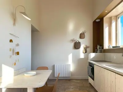 Cuisine ou kitchenette dans l'établissement La slow home