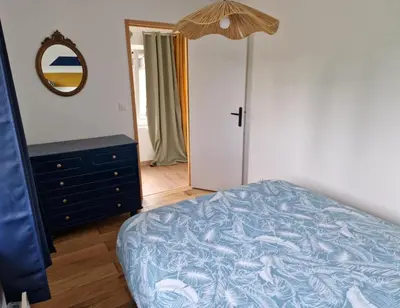 Un ou plusieurs lits dans un hébergement de l'établissement Maisonnette indépendante