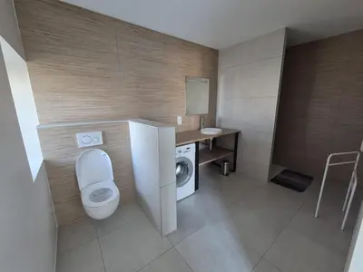 Salle de bains dans l'établissement Hébergement Cressia