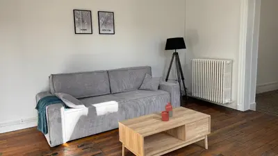 Coin salon dans l'établissement Le chat perché