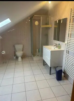 Salle de bains dans l'établissement Gainsbourg