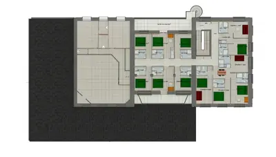 Plan de l'établissement La Fabrique des Ducs Vindihouses-piscine-64 pers