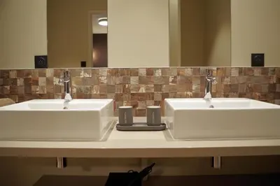 Salle de bains dans l'établissement Douce Escapade à Chaintré