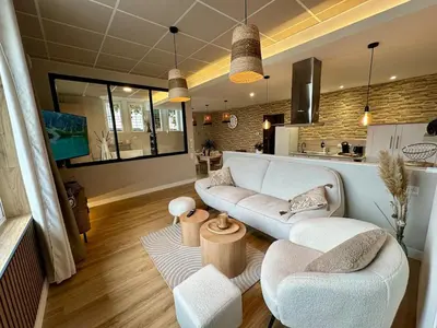 Coin salon dans l'établissement Au Gray des Flots