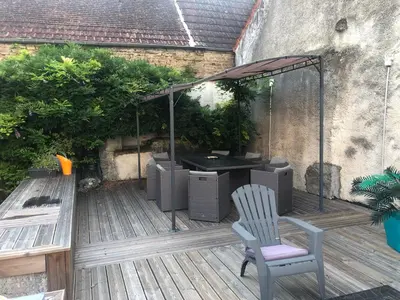 Terrasse ou espace extérieur de l'établissement Charmante maison au cœur des vignes