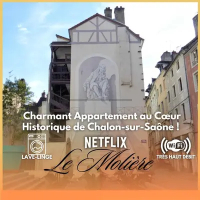 Plan de l'établissement Le Molière 1 chambre avec patio