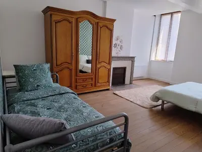 Un ou plusieurs lits dans un hébergement de l'établissement gite cozy parc naturel du morvan