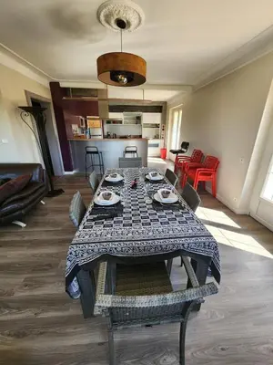 Cuisine ou kitchenette dans l'établissement Le Zen d'Ancier