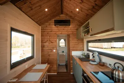 Cuisine ou kitchenette dans l'établissement La Tiny Cluny