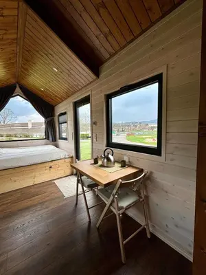 Vue générale sur la montagne ou vue sur la montagne depuis la maison de vacances