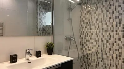 Salle de bains dans l'établissement L'élégant Central - Cosy