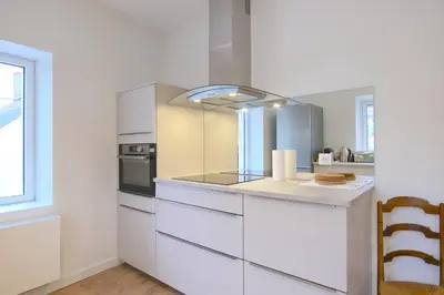 Cuisine ou kitchenette dans l'établissement Gîte et studio Les Grands Crus
