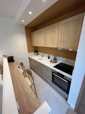 Cuisine ou kitchenette dans l'établissement Le Darcy - Entre Gare et Ville