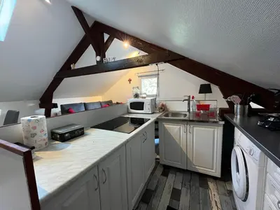 Cuisine ou kitchenette dans l'établissement Couleurs de la vie - Chambres d'Hôtes et Gîte