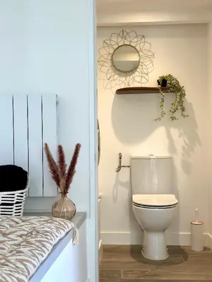 Salle de bains dans l'établissement Cruz House