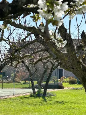 Jardin de l'établissement Au clos des sens
