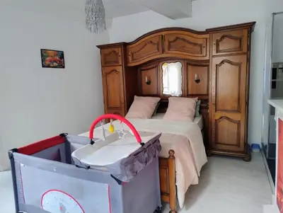 Un ou plusieurs lits dans un hébergement de l'établissement gite iza familiale Morvan