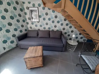 Coin salon dans l'établissement Chez Clo