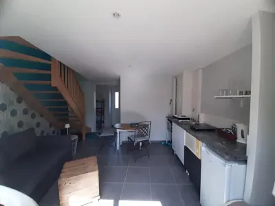 Cuisine ou kitchenette dans l'établissement Chez Clo